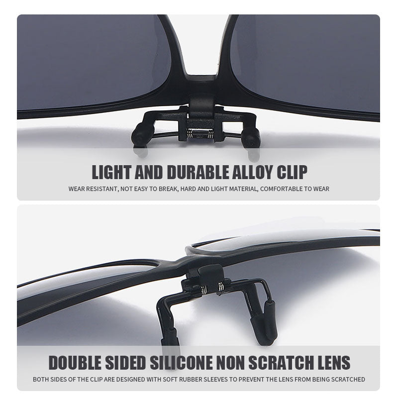 Neu Polarisierte Clip-on Flip Up Sonnenbrille