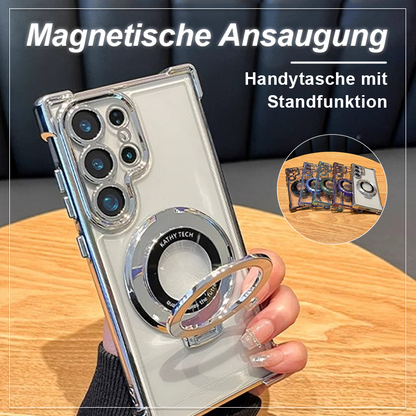 Handyhülle mit magnetischer Absorption und Standfunktion an den vier Ecken