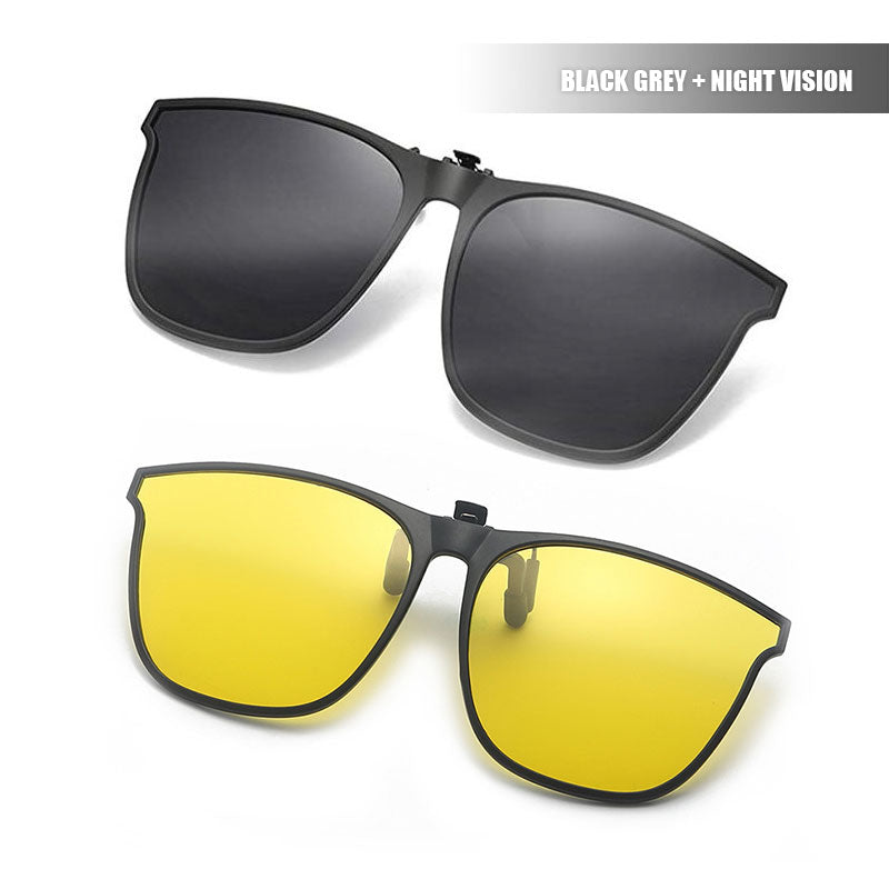 Neu Polarisierte Clip-on Flip Up Sonnenbrille