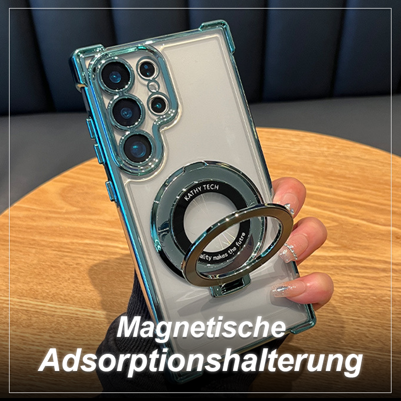 Handyhülle mit magnetischer Absorption und Standfunktion an den vier Ecken