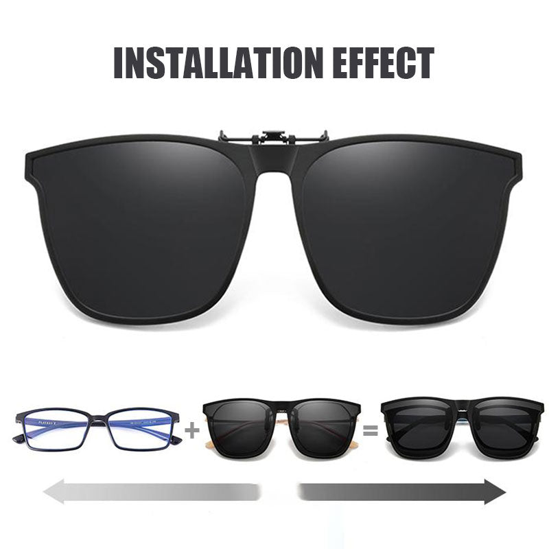 Neu Polarisierte Clip-on Flip Up Sonnenbrille