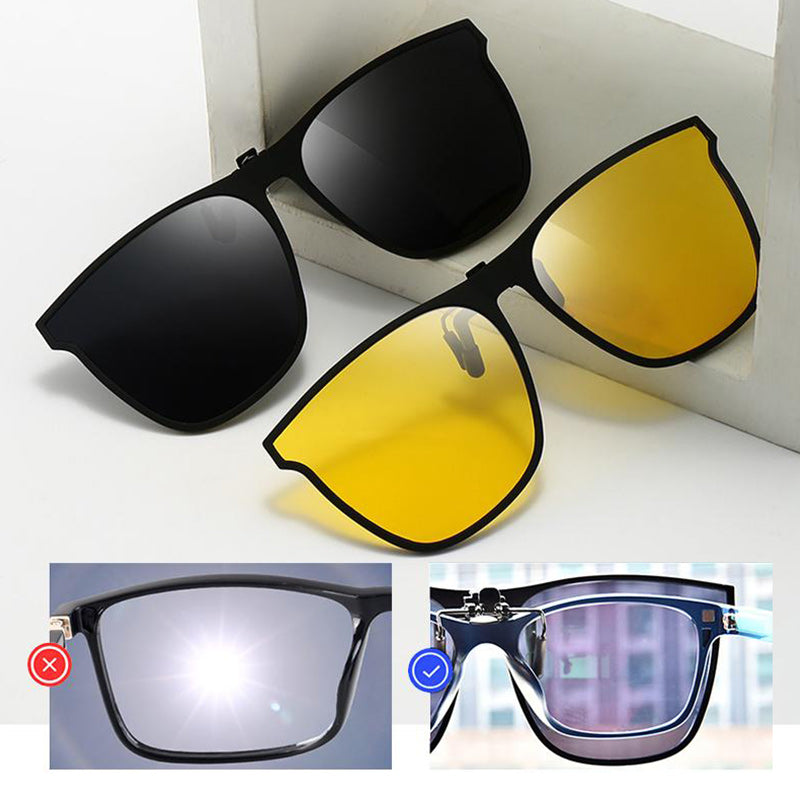 Neu Polarisierte Clip-on Flip Up Sonnenbrille