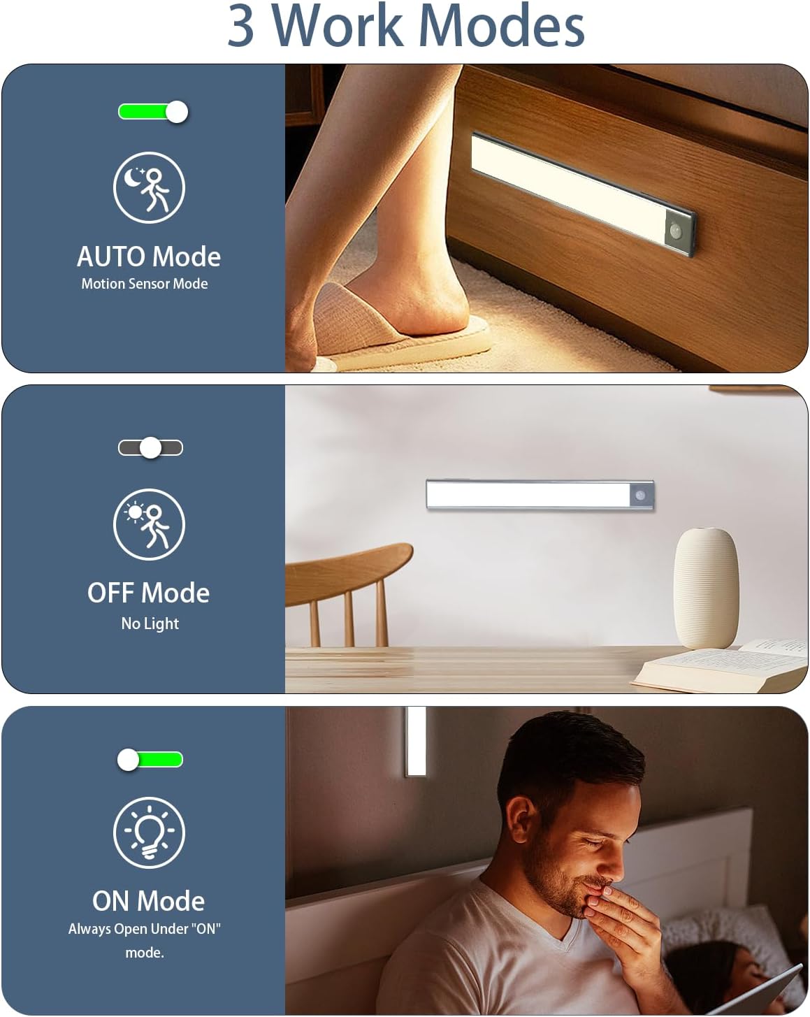 🔥Magnetischer selbstklebender Smart Sensor LED-Lichtstreifen