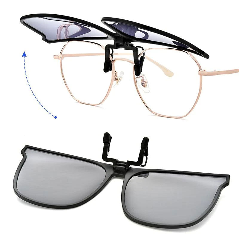 Neu Polarisierte Clip-on Flip Up Sonnenbrille