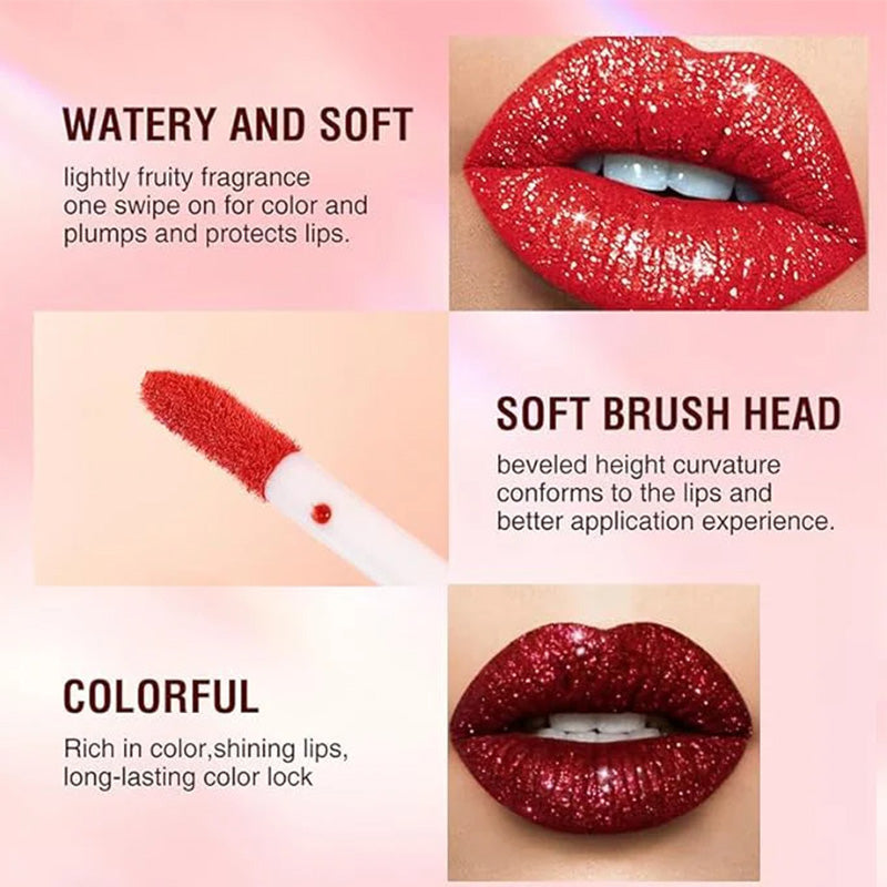 Hot sale-Metallic liquid diamond glitter lipstick